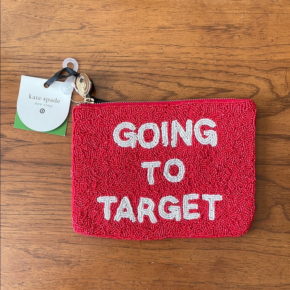 NWT Kate Spade NY x Target “Going to Target” Beaded Pouch